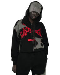 1:1 TOP Quality Star Patchworl Hoodie & Pants Set