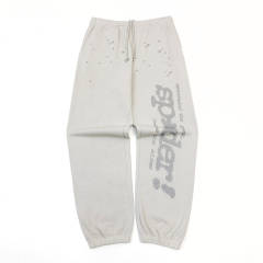 1:1 TOP Quality Gray Fonts Foaming Print Hoodie & Pants Set
