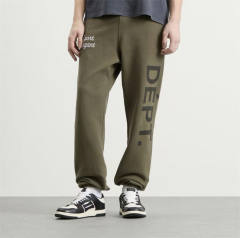 1:1 Top Quality Navy Blue French Letter Patchwork Pants