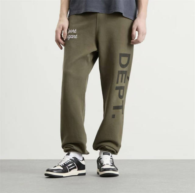 1:1 Top Quality Navy Blue French Letter Patchwork Pants