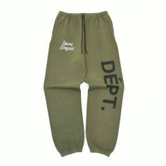 1:1 Top Quality Navy Blue French Letter Patchwork Pants