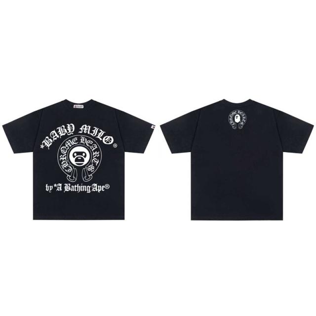 Bape x CH T-Shirt Black White