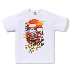 Bape x CH T-Shirt Black White