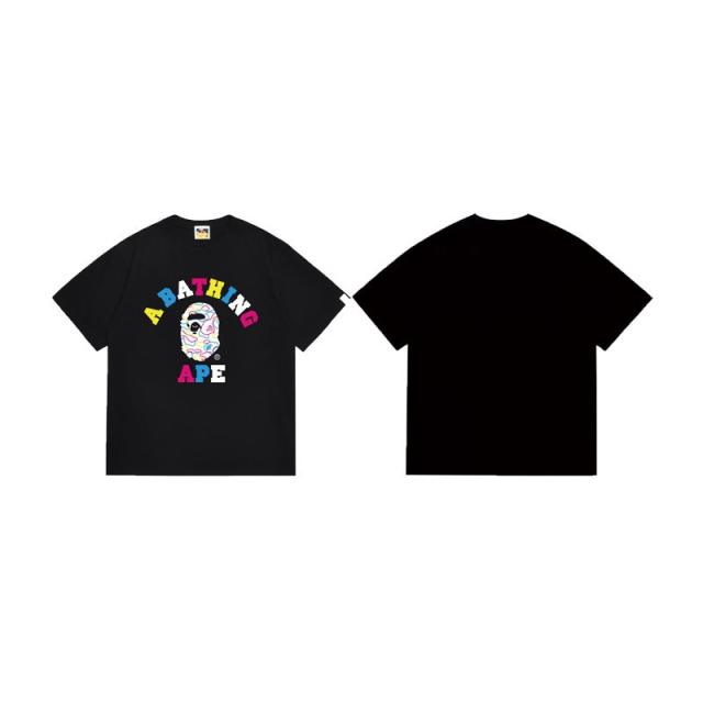 Bape T-Shirt Black White