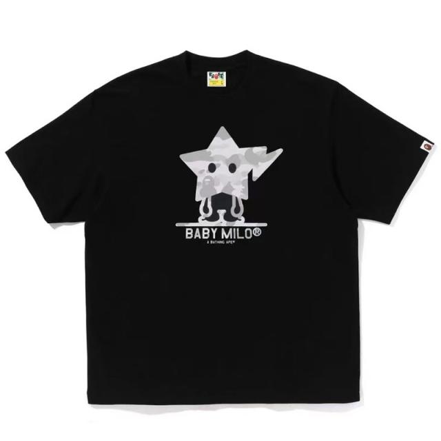 Bape T-Shirt Black White
