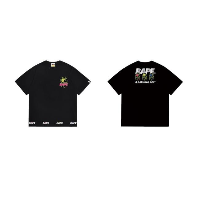 Bape T-Shirt Black White
