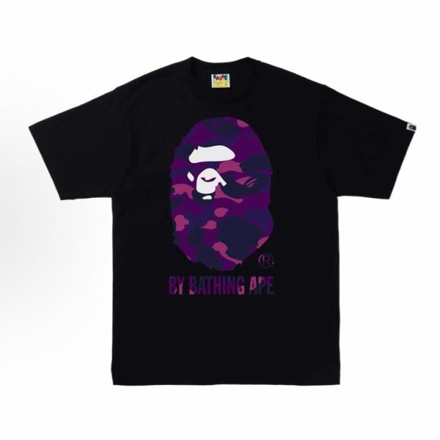 Bape Purple Camo T-Shirt Black White