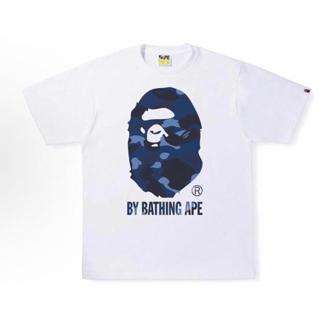 Bape Blue Camo T-Shirt Black White