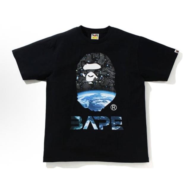 Bape Space T-Shirt Black White