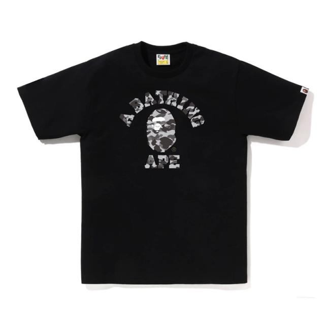 Bape Gray Camo T-Shirt Black White