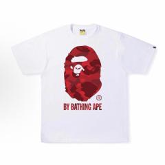 Bape Red Camo T-Shirt Black White