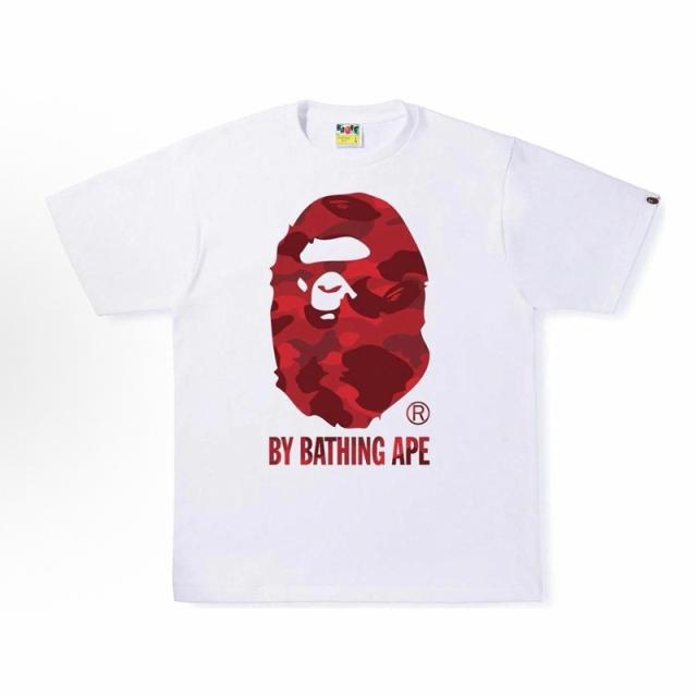 Bape Red Camo T-Shirt Black White