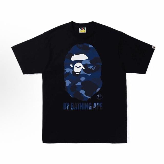 Bape Blue Camo T-Shirt Black White