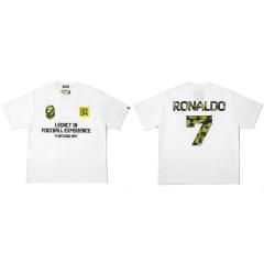 Bape Ronaldo 7 Football Legacy T-Shirt Black White
