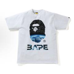 Bape Space T-Shirt Black White