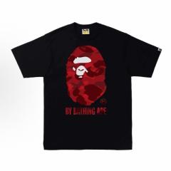 Bape Red Camo T-Shirt Black White