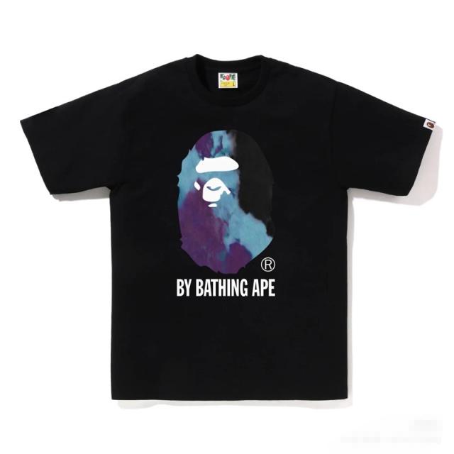 Bape Tie Dye T-Shirt Black White