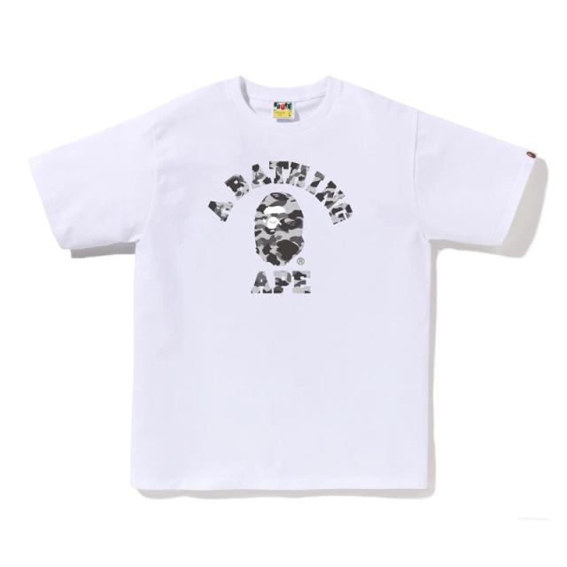 Bape Gray Camo T-Shirt Black White