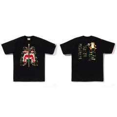 Bape Tiger Camo T-Shirt Black White