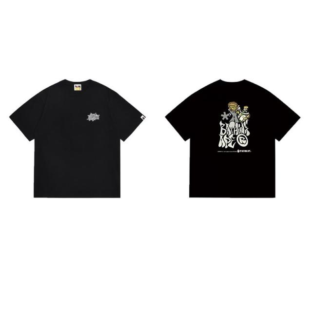 Bape T-Shirt Black White