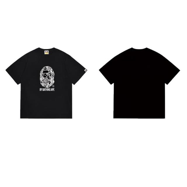 Bape T-Shirt Black White