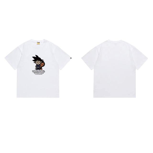 Bape Gragon Ball Goku T-Shirt Black White