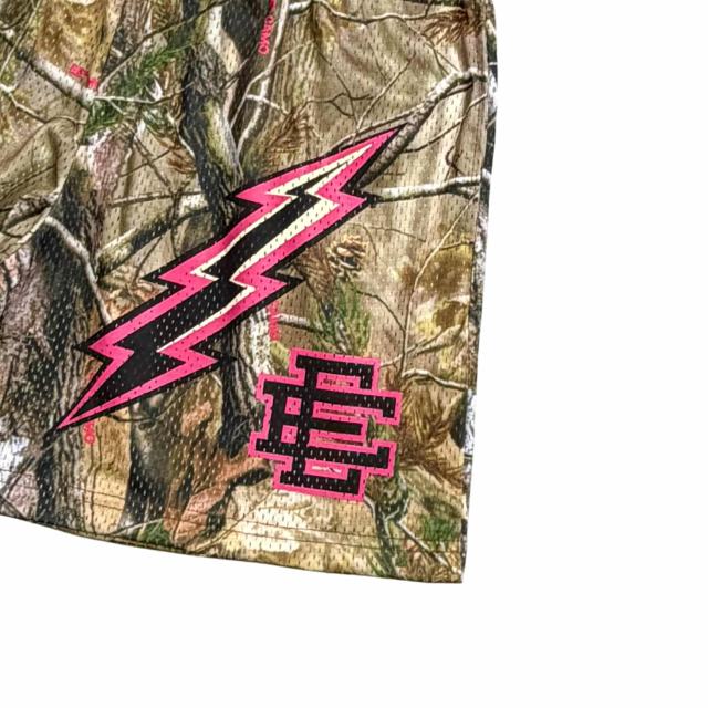 1:1 quality version Lightning & Dead Branches Print Mesh Shorts 3 colors 28893314