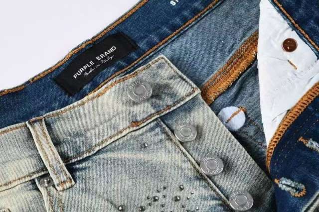 1:1 quality version Silver Ink P-Shape Rhinestone Denim Shorts 28920227
