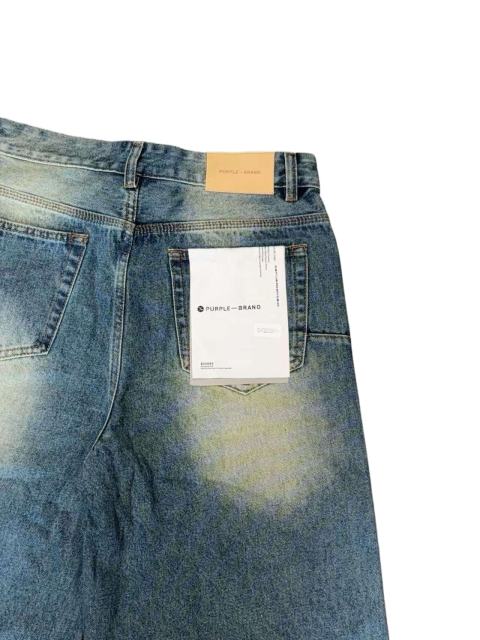 1:1 quality version Side Double Column Colorful Hot Drilling Denim Shorts 2 colors 28920223