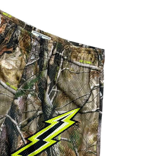 1:1 quality version Lightning & Dead Branches Print Mesh Shorts 3 colors 28893314