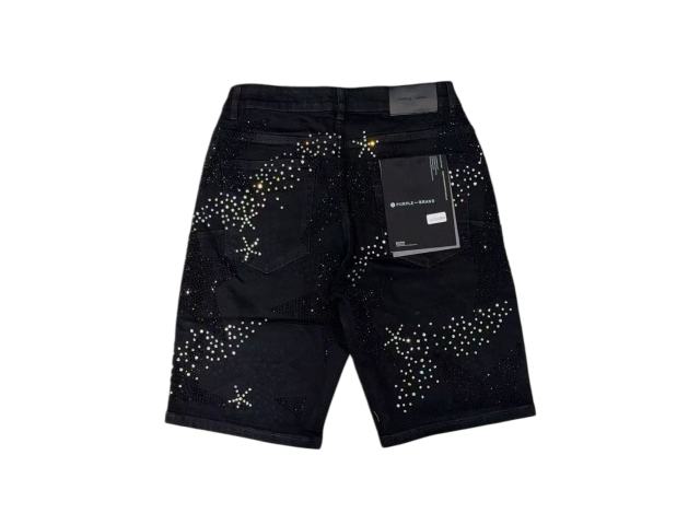 1:1 quality version Five-Pointed Star Galaxy Rhinestone Denim Shorts 2 colors 28920230