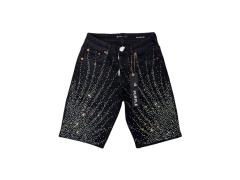 1:1 quality version Water Grass Star Dot Rhinestone Denim Shorts 2 colors 28920229