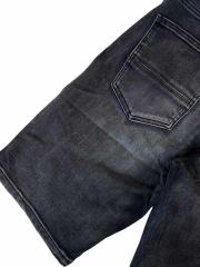 1:1 quality version Logo Patch Horizontal Striped Ripped Denim Shorts 28920234