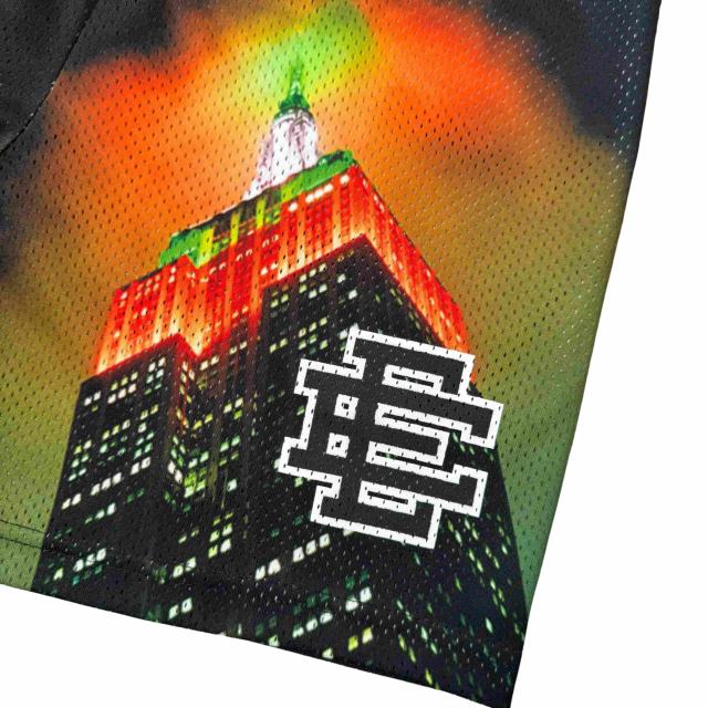 1:1 quality version Empire State Building Night View Print Mesh Shorts 28893309