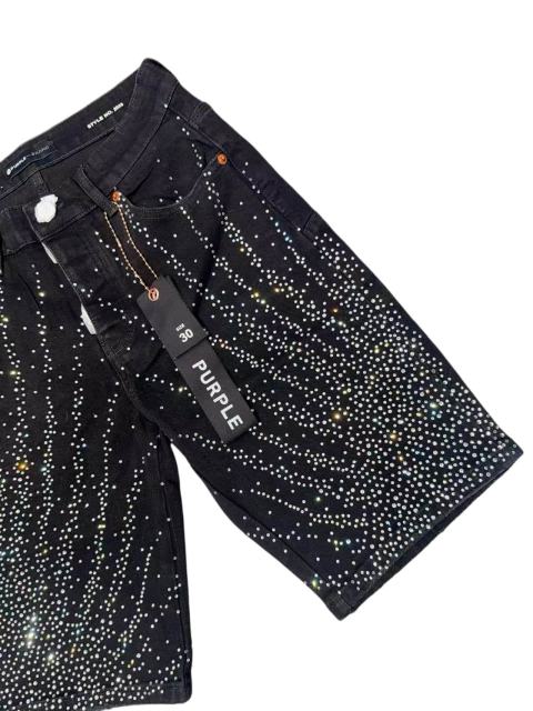 1:1 quality version Water Grass Star Dot Rhinestone Denim Shorts 2 colors 28920229