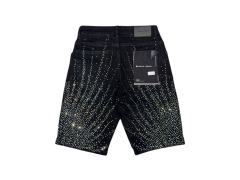 1:1 quality version Water Grass Star Dot Rhinestone Denim Shorts 2 colors 28920229