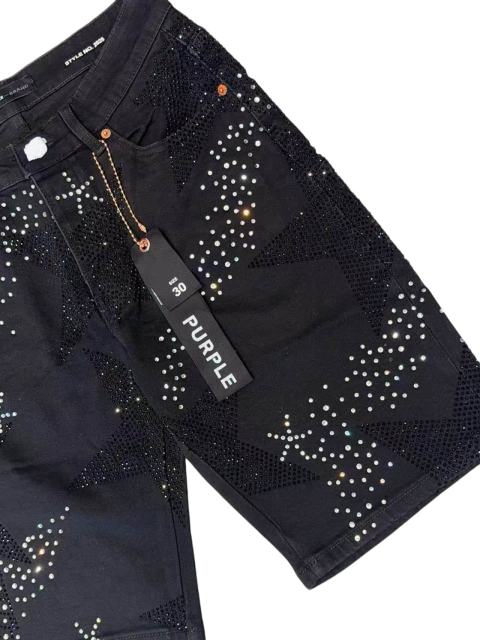1:1 quality version Five-Pointed Star Galaxy Rhinestone Denim Shorts 2 colors 28920230