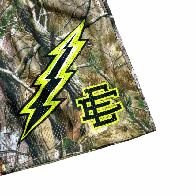 1:1 quality version Lightning & Dead Branches Print Mesh Shorts 3 colors 28893314
