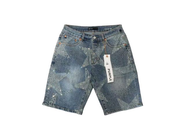 1:1 quality version Five-Pointed Star Galaxy Rhinestone Denim Shorts 2 colors 28920230