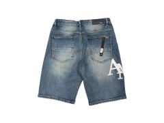 1:1 quality version Classic White Logo Patch Denim Shorts 28920244
