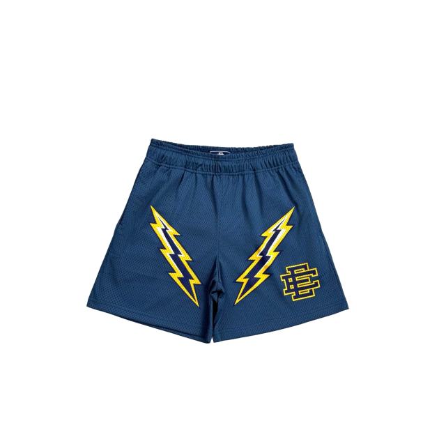 1:1 quality version Color Block Lightning Print Mesh Shorts 3 colors 28893312