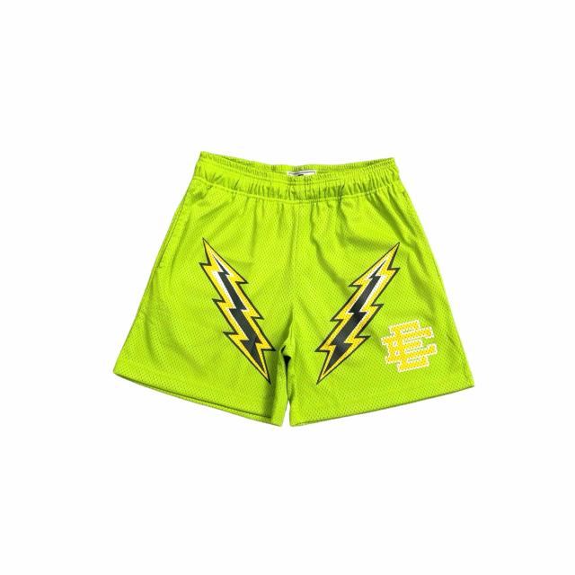 1:1 quality version Color Block Lightning Print Mesh Shorts 3 colors 28893312