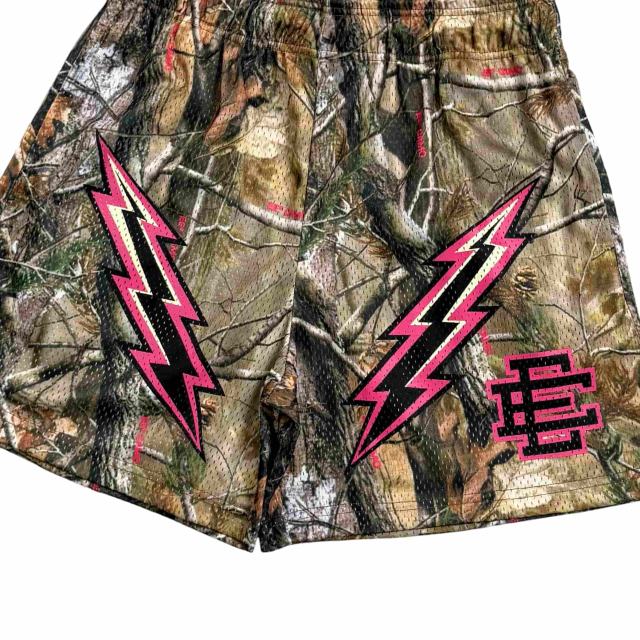 1:1 quality version Lightning & Dead Branches Print Mesh Shorts 3 colors 28893314