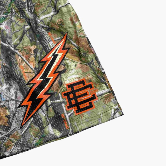 1:1 quality version Lightning & Dead Branches Print Mesh Shorts 3 colors 28893314