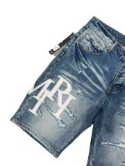 1:1 quality version Classic White Logo Patch Denim Shorts 28920244