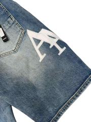 1:1 quality version Classic White Logo Patch Denim Shorts 28920244