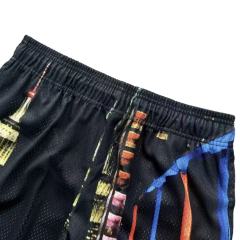 1:1 quality version New York Manhattan Night View Print Mesh Shorts 28893313