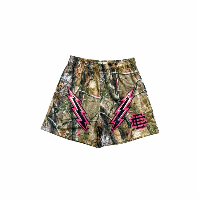 1:1 quality version Lightning & Dead Branches Print Mesh Shorts 3 colors 28893314
