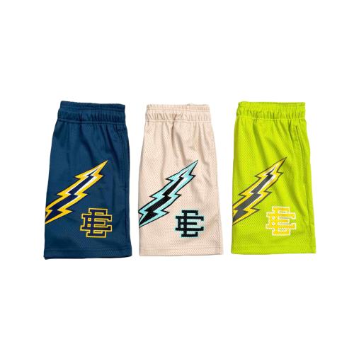 1:1 quality version Color Block Lightning Print Mesh Shorts 3 colors 28893312