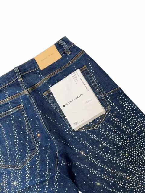 1:1 quality version Water Grass Star Dot Rhinestone Denim Shorts 2 colors 28920229